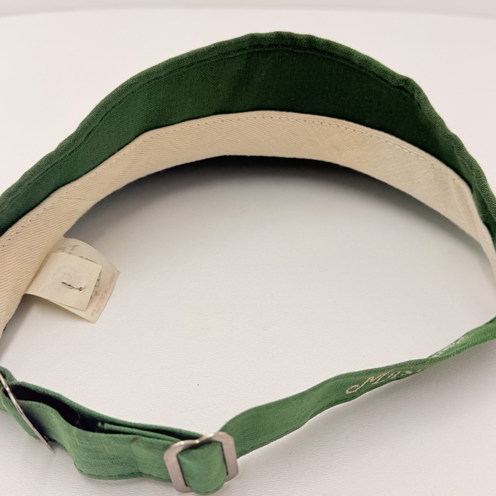 Masters Augusta National Green Golf Visor Hat USA Vintage Needle Strap - Picture 2 of 6
